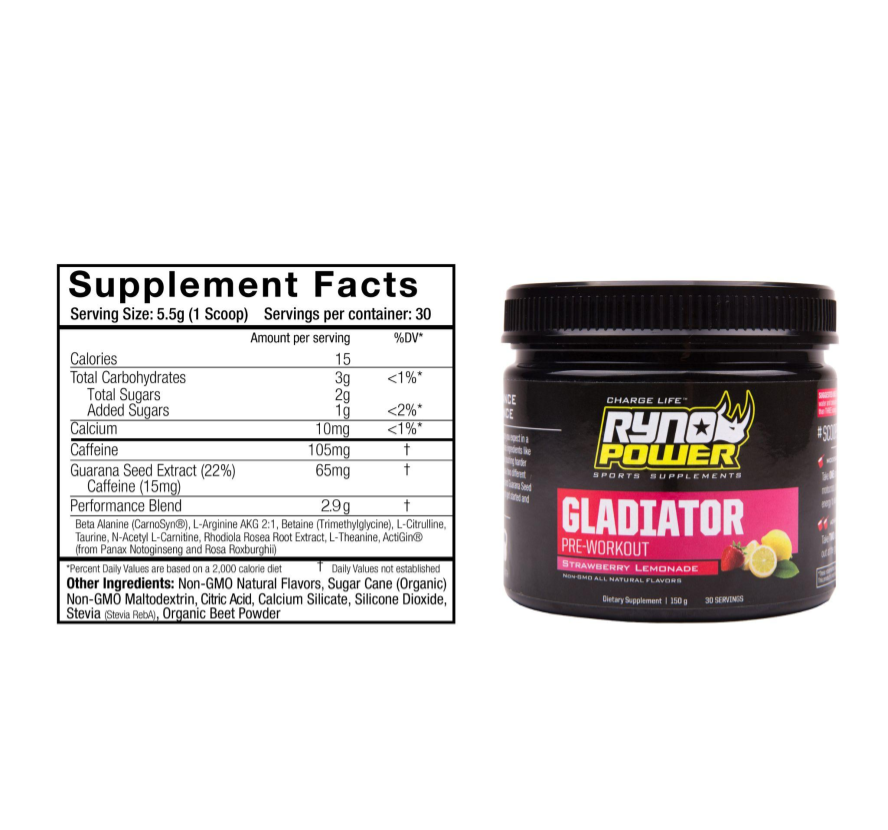 GLADIATOR Pre-Workout Drink Mix