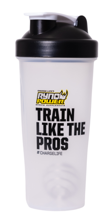 Train Like The Pros Premium Shaker Bottle Clear