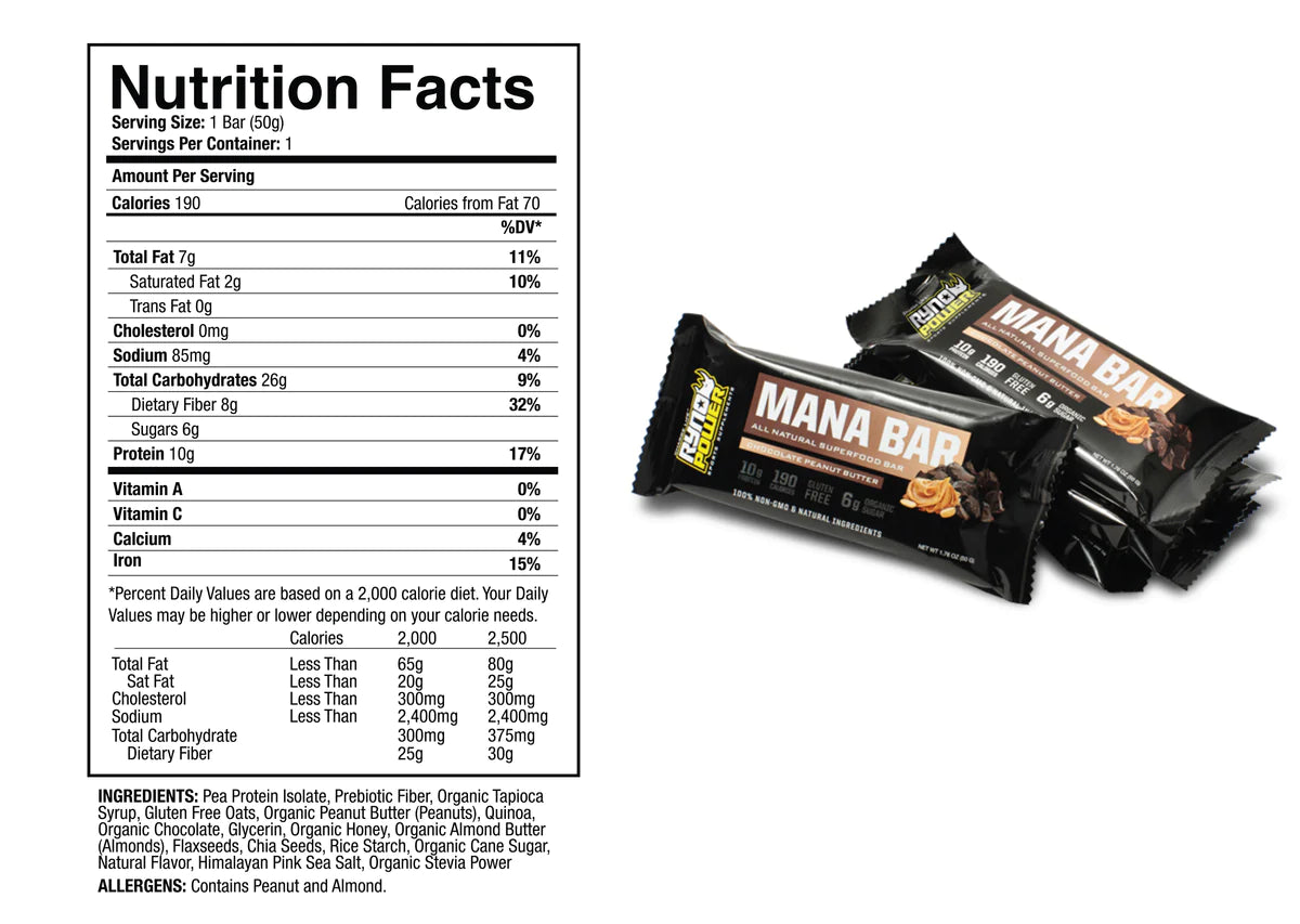 MANA Protein Bar Chocolate Peanut Butter