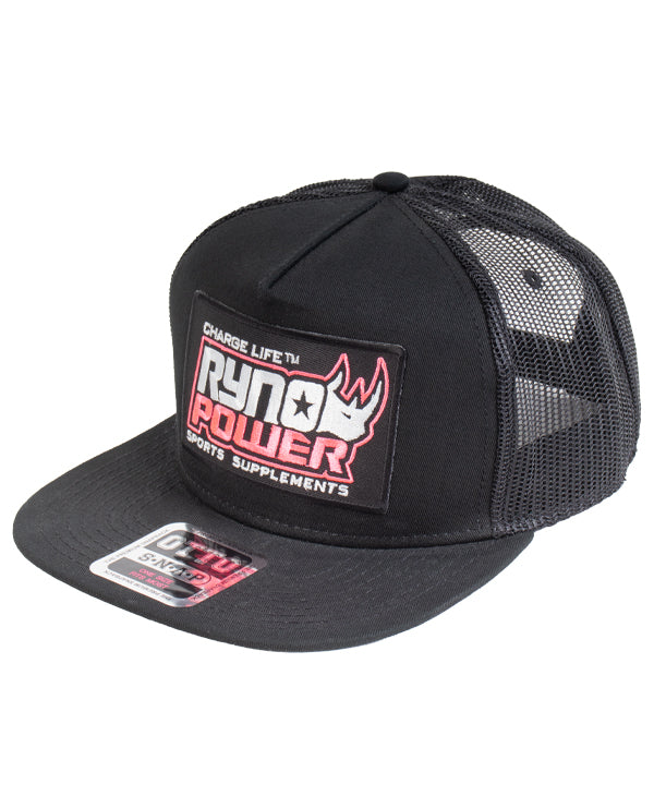 Ryno Power Mesh Hat - Black - Breast Cancer Awareness