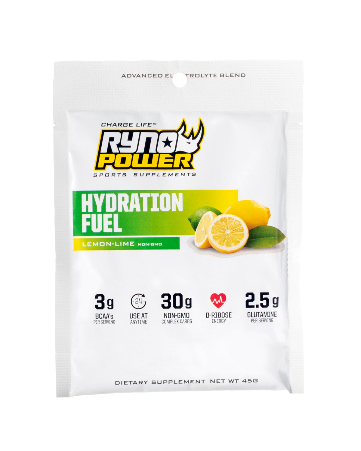 Hydration Fuel Bag Single Serving Lemon Lime