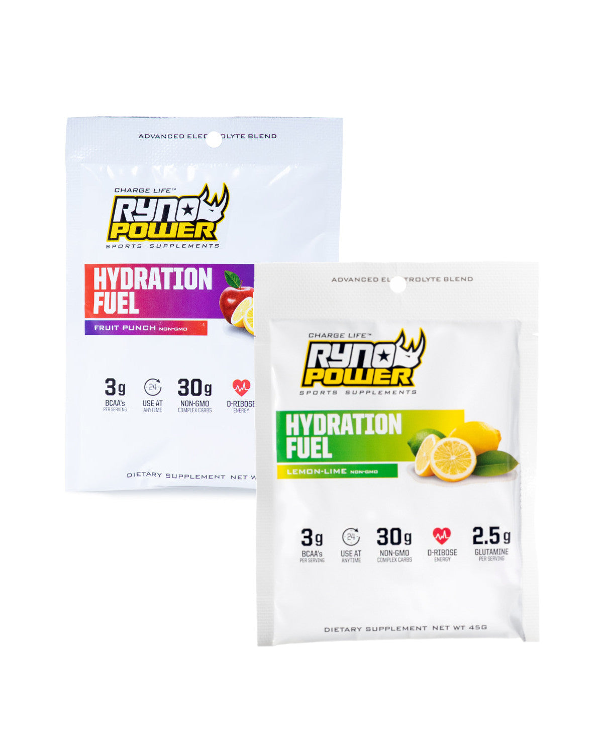 Hydration Fuel Bag Single Serving - Lemon Lime Fruit Punch