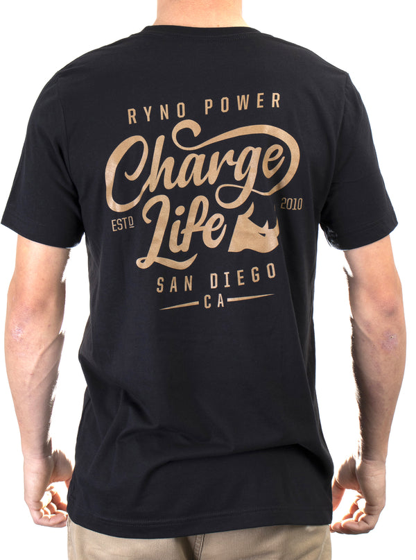 Ryno Power Men's Charge Logo Tee