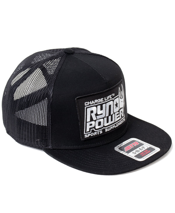 Ryno Power Mesh Hat - Black - BW Logo