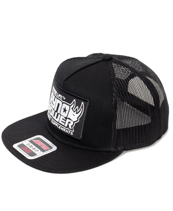 Ryno Power Mesh Hat - Black - BW Logo