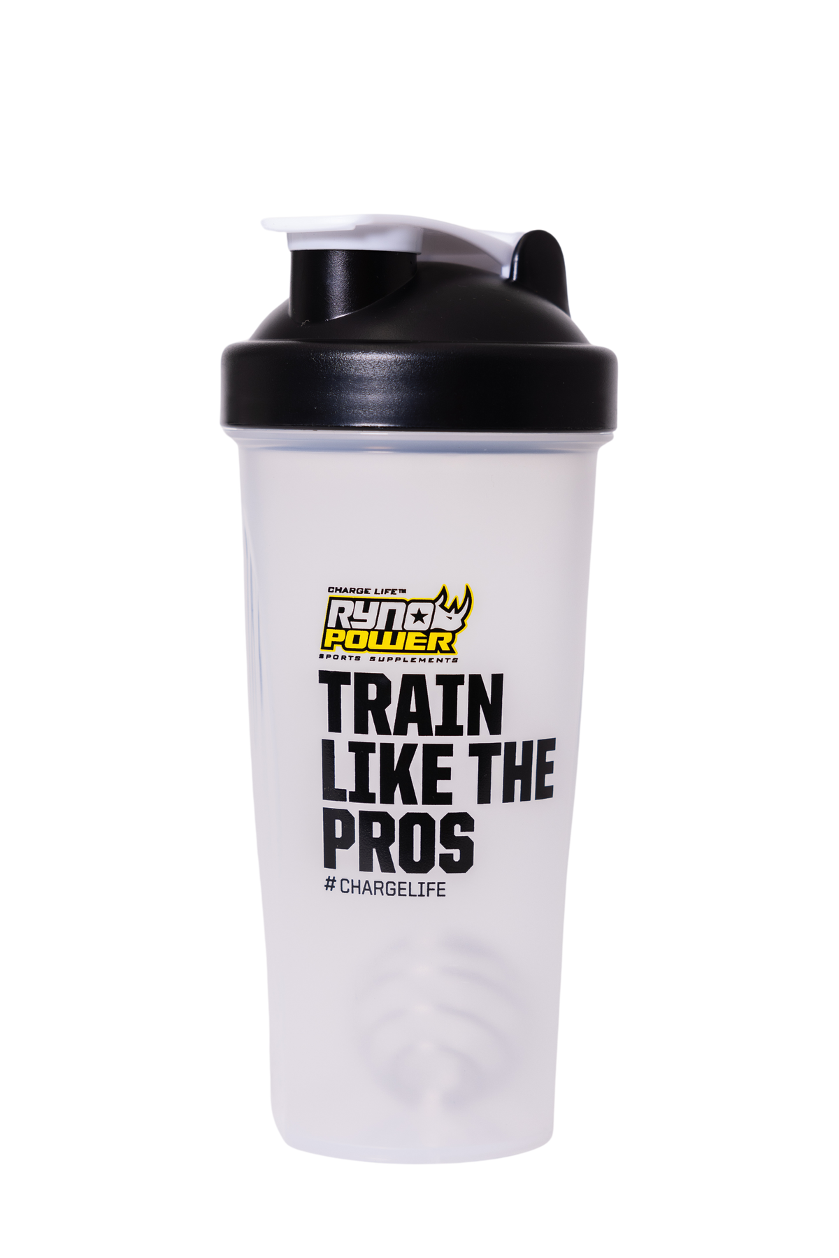 Train Like The Pros Premium Shaker Bottle Clear