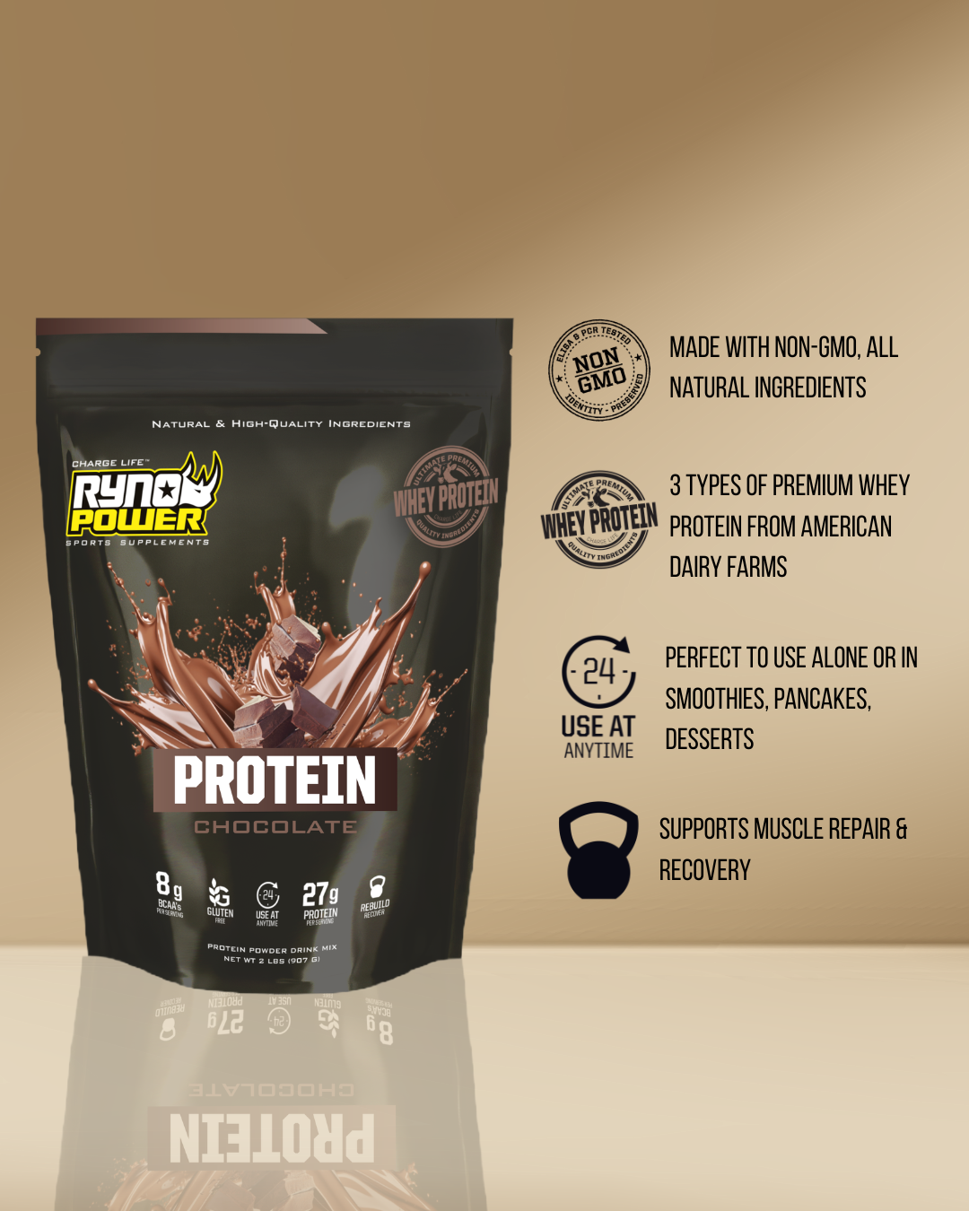PROTEIN Premium Whey Powder - Chocolate