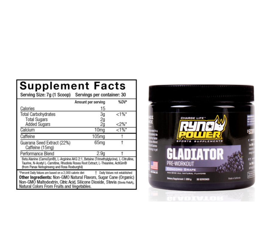 GLADIATOR Pre-Workout Drink Mix