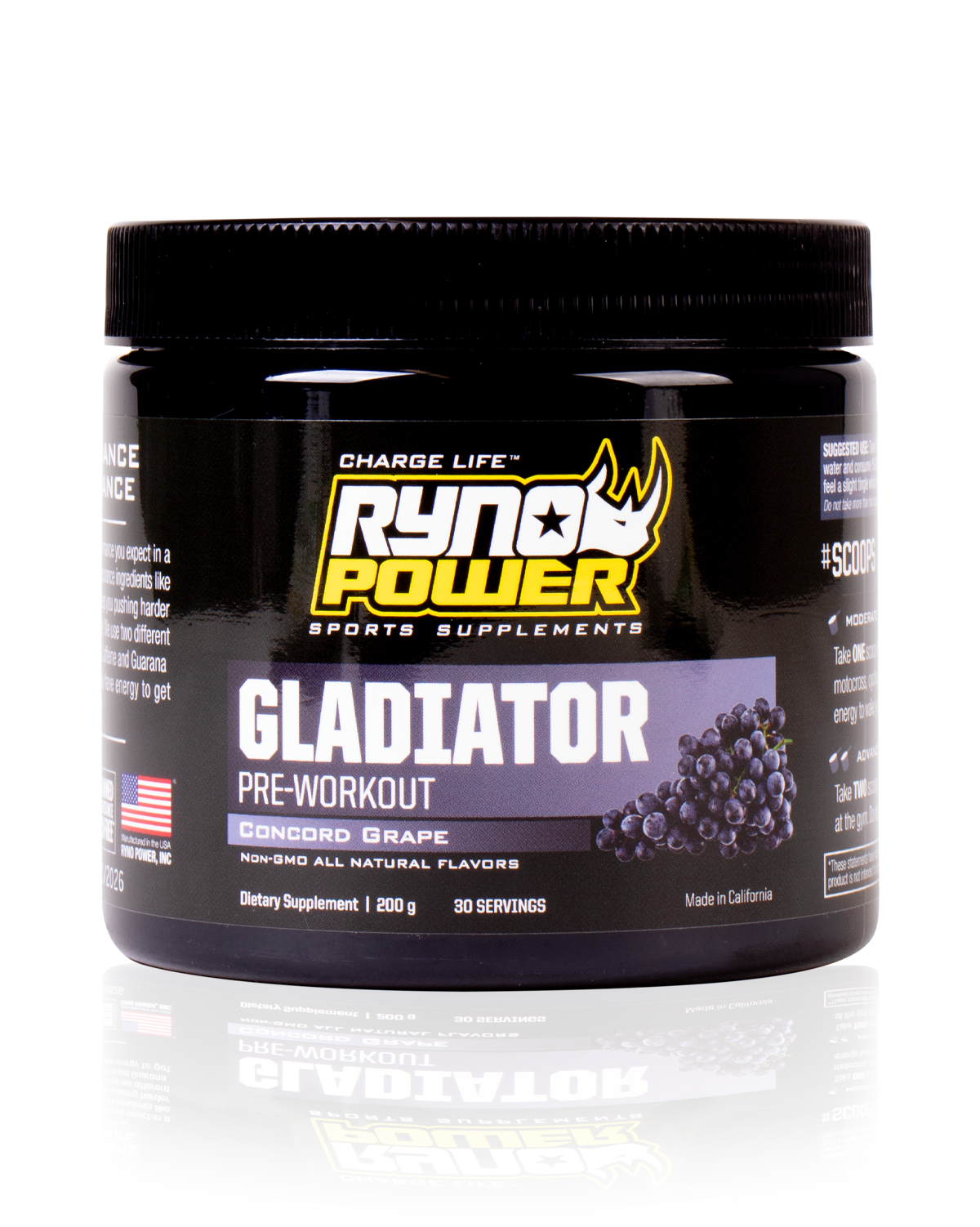 GLADIATOR Concord Grape Pre-Workout Drink Mix