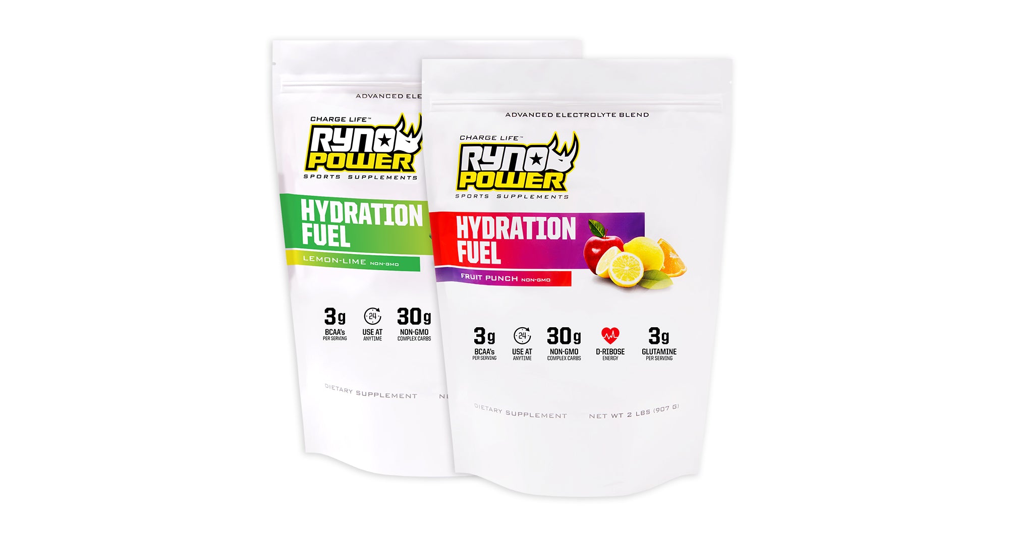 Hydration Fuel - 2 pack - fruit Punch & lemon lime
