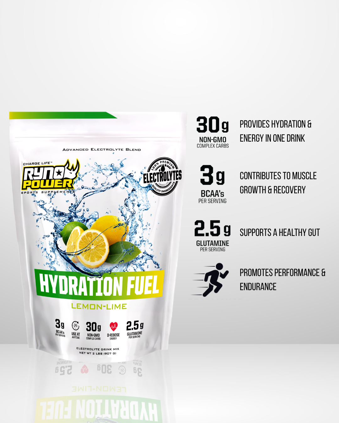 Lemon HYDRATION FUEL Electrolyte Drink Mix