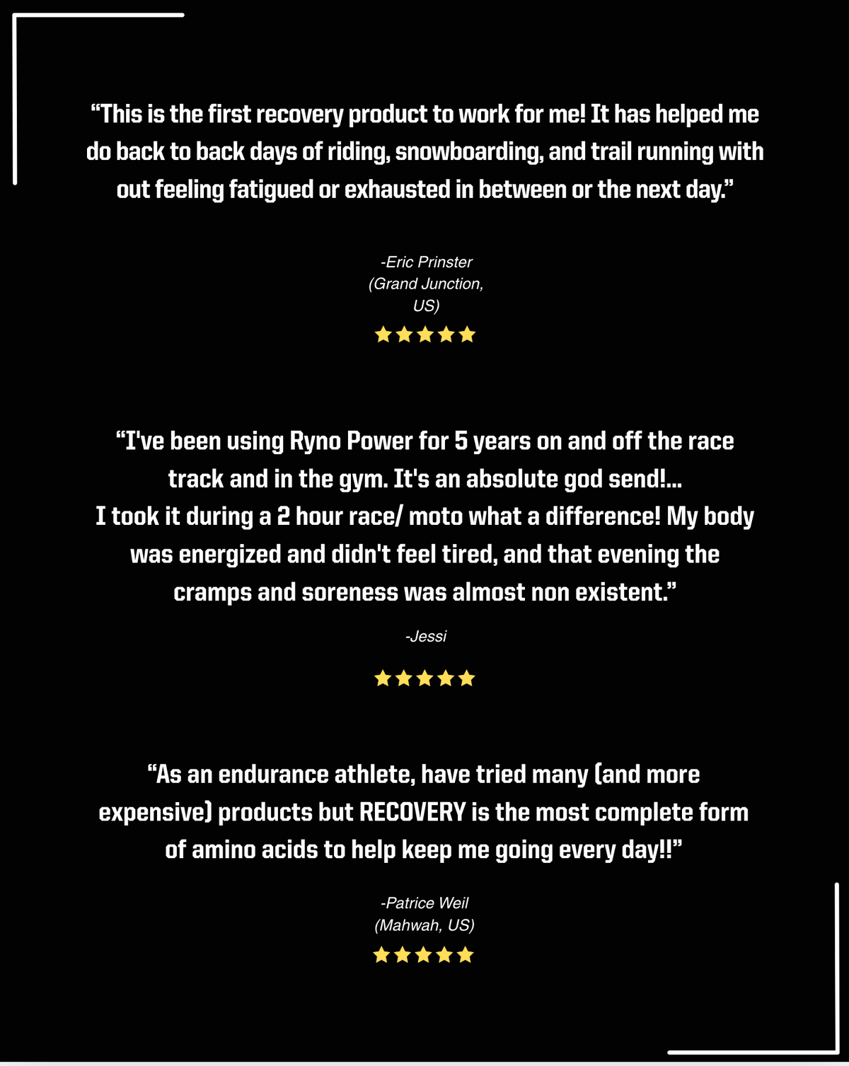 RECOVERY Post-Workout Supplement