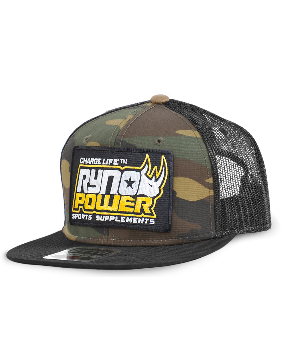 Ryno Power Mesh Hat - Black Mesh Camo 