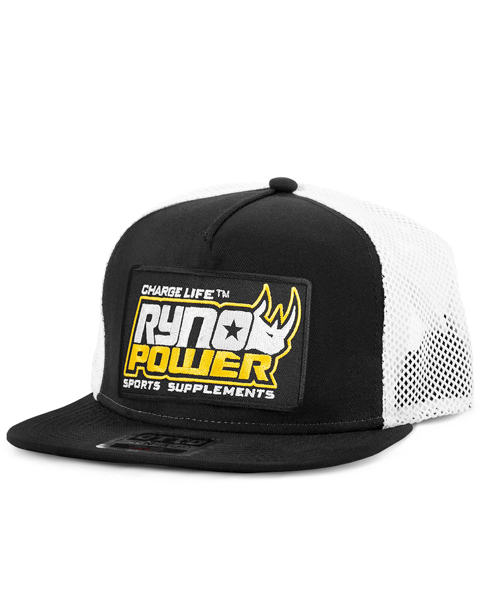 Ryno Power Mesh Hat - Black / White
