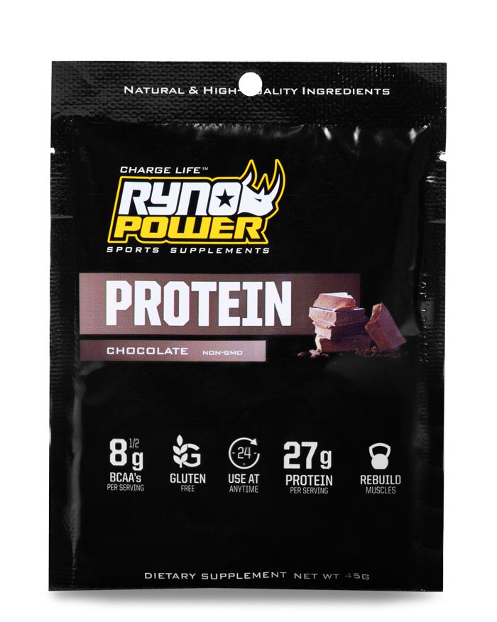 PROTEIN Premium Whey Powder Single Serving - Chocolate