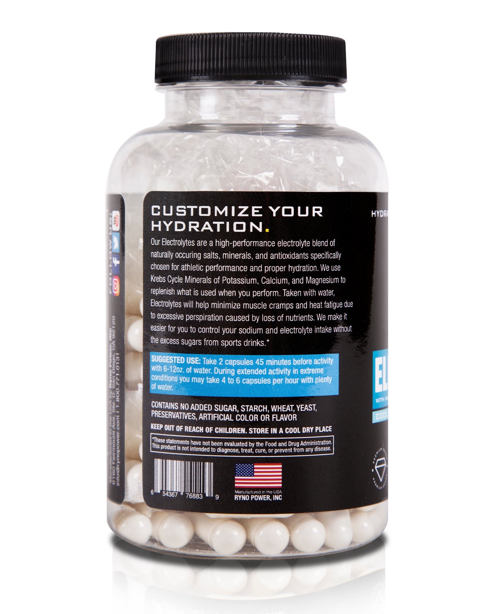 ELECTROLYTES PreWorkout Energy Electrolyte Supplement 50 Servings