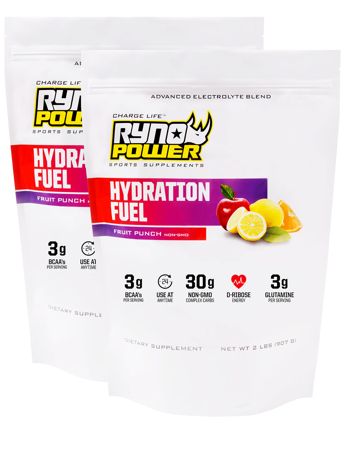 2-pack Hydration Fuel Bag 2lb Fruit Punch