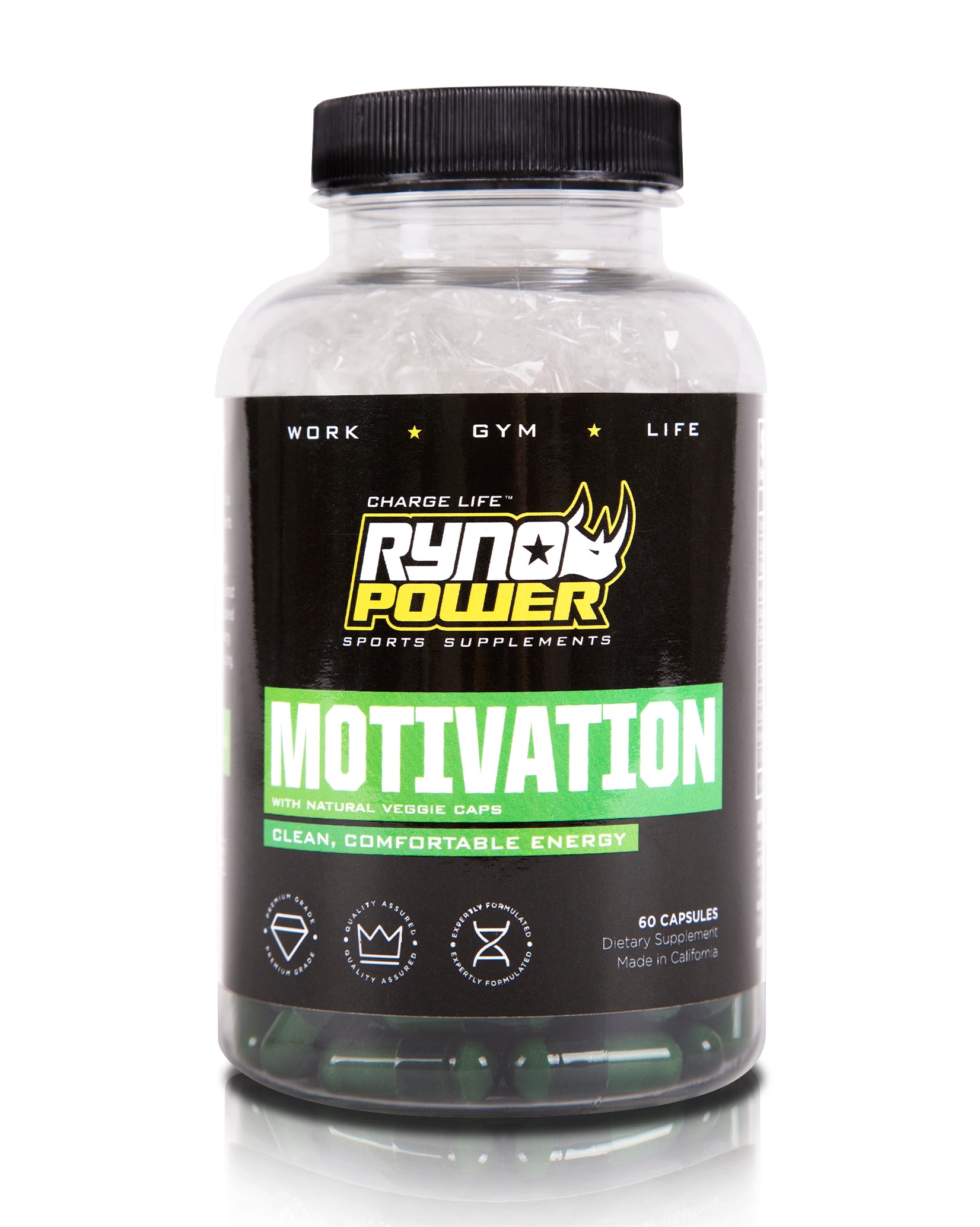 MOTIVATION Pre-Workout Focus Energy Supplement - Ryno Power MOTIVATION Pre-Workout Focus Energy Supplement - Ryno Power
