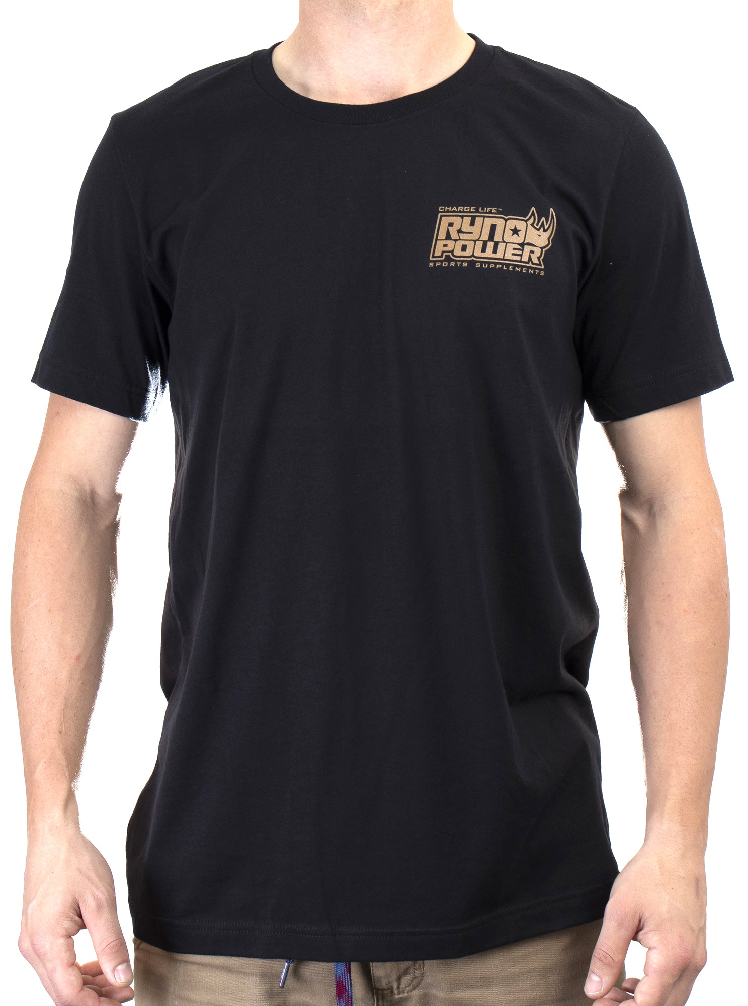 Men's Charge Life Tee - Copper/Black Front